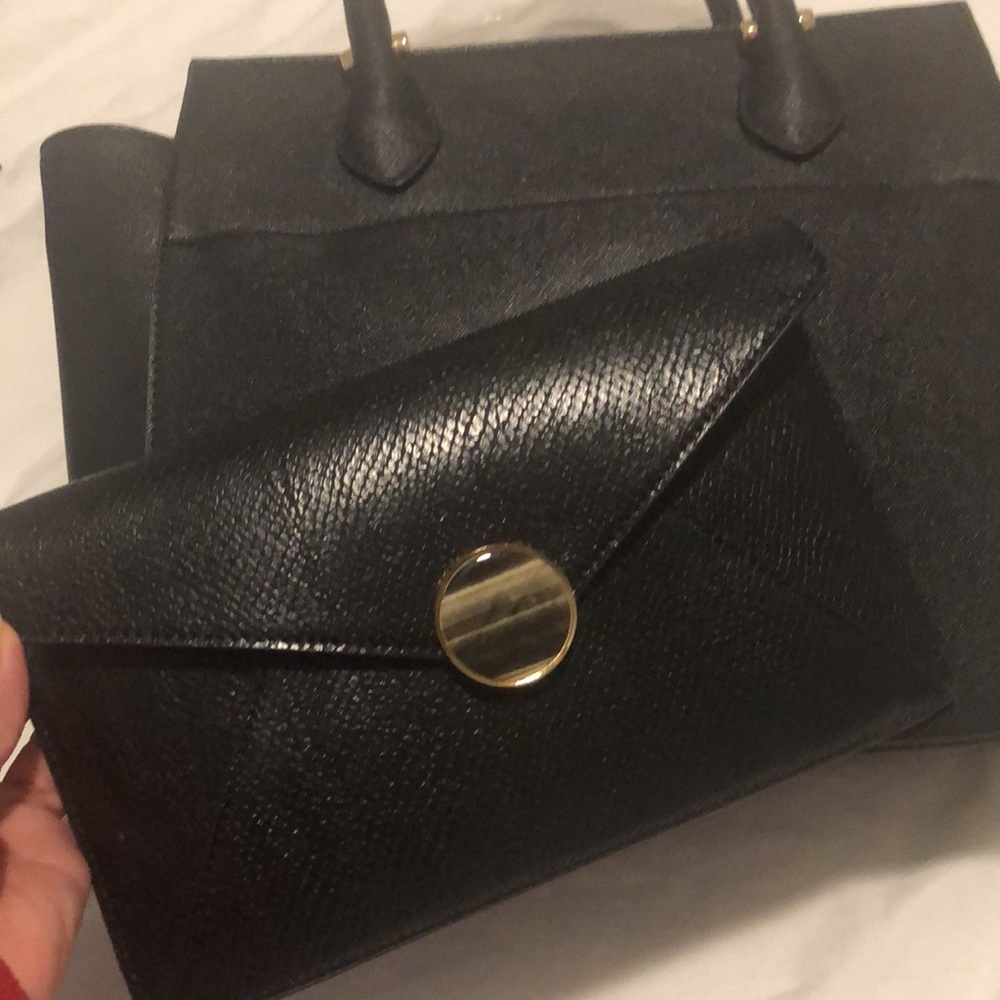 BNWT Celine Dion Grazioso Satchel with a detachable sling pouch